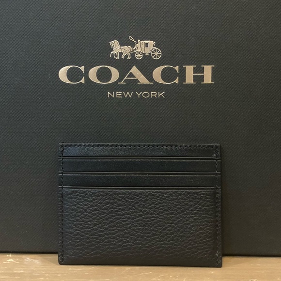 NWT Authentic Coach Slim Card Case - Picture 2 of 4